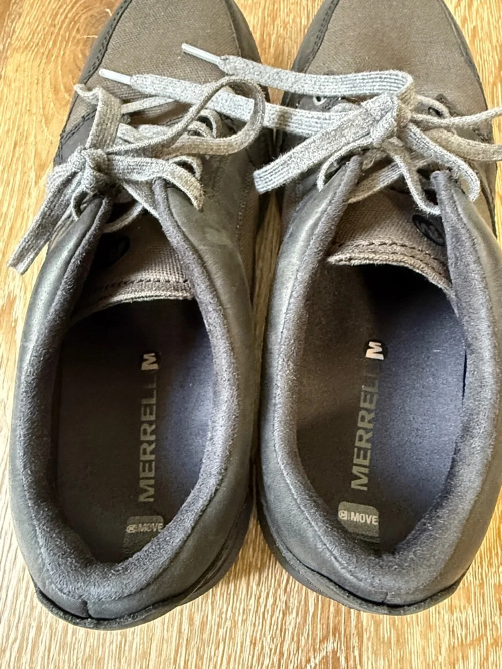 Merrell J91415 Comfort Walking Sneakers‎ Gray Mesh Leather Men’s 10